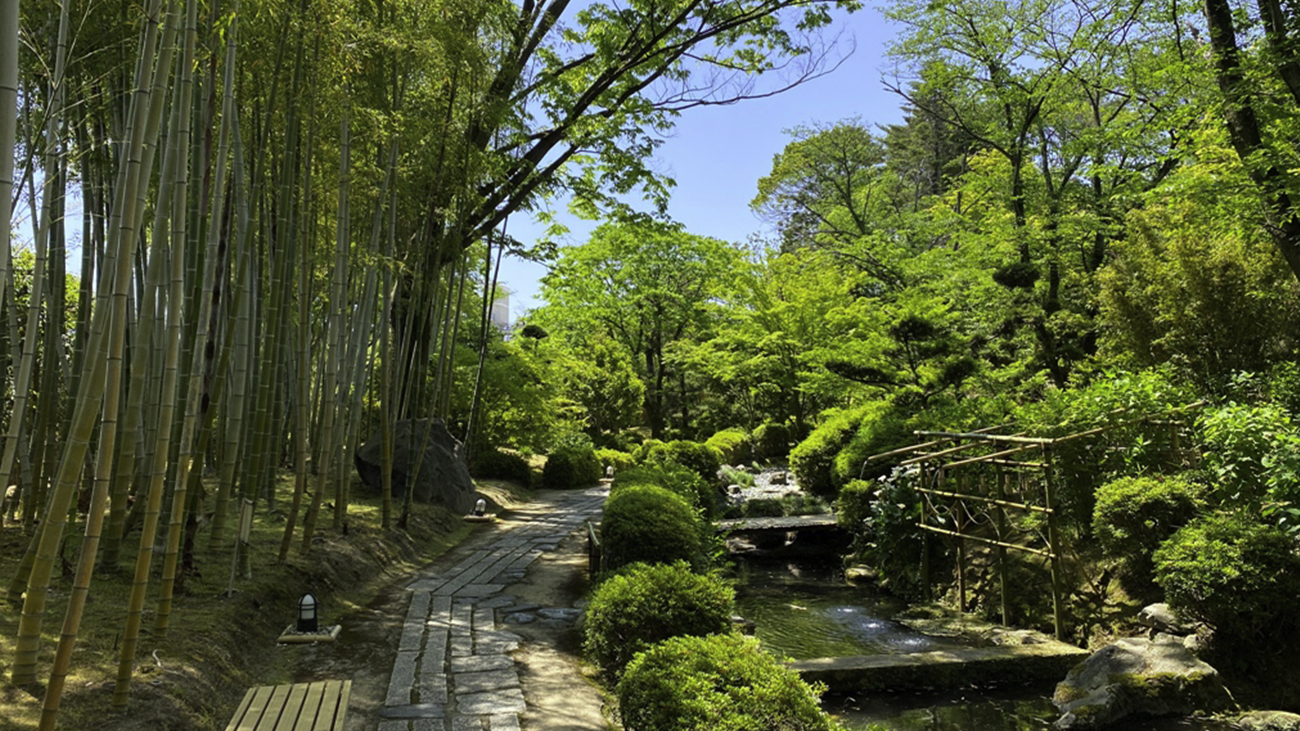 松花堂庭園・美術館の庭園部分